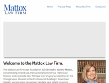 Tablet Screenshot of mattoxfirm.com